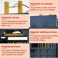 Presse à balles verticale hydraulique 30T semi-automatique pour le recyclage du papier et du carton, compacteur économe en énergie
