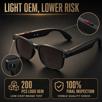 Lunettes Intelligentes Sans Fil Audio, Lunettes Meta avec Caméra, Prise de Vidéo, Chat Multilingue, Appel Mains Libres, Lecture Musicale