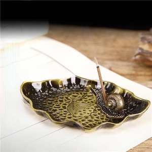 เตาเผากำยานโบราณ KI Tengqiao, ทำจากโลหะผสม, ใช้กับกำยานไม้จันทน์หอม, กำยานแบบแท่ง, ถาด, ฐานวาง, ลายดอก<span class=keywords><strong>บัว</strong></span>และไม้กฤษณา - Product Image 4