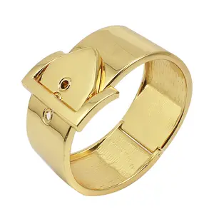 Brede Verstelbare Size Goud Zilver Kleur Metalen Riem Armband Vrouwen Mode-sieraden Bangle