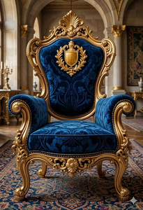 Sofá Individual de Lujo con Diseño Real y Construcción de Madera Sólida para una Sala de Estar Elegante - Product Image 4