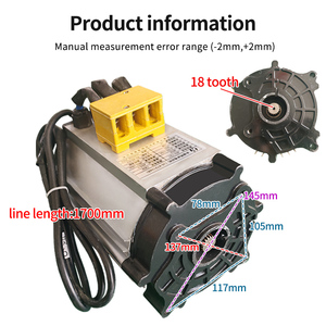 Bán buôn Chất lượng cao 3KW pmsm điều khiển động cơ vi sai điện ba bánh e-golf xe nam châm vĩnh cửu động cơ - Product Image 3