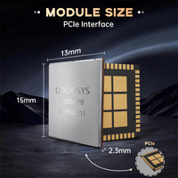Module Wifi6 Qogrisys O2066PB, chipset Qualcomm, IEEE 802.11ax, 13.0x15.0x2.3mm, -30~70 ° Interface c Pcie pour IPTVOTT/DVR/POS