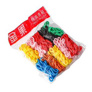 Attaches pour cheveux Golden Fruit, lot de 100 pièces, bandes élastiques colorées pour queue de cheval, pour femmes, usage quotidien - Product Image 5