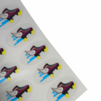 Étiquette autocollante électrostatique d'autocollants transparents de conception de logo personnalisée pour des lunettes.