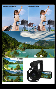 Caméra de vlogging pour contenu documentaire avec autofocus avancé, anti-tremblement, détection de visage, retardateur et prise de vue en continu - Product Image 4