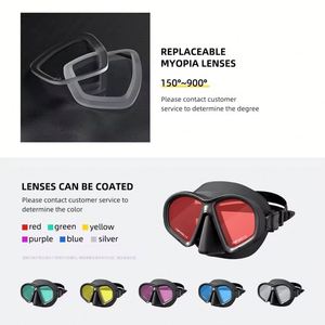 Máscara de Buceo de Bajo Volumen con Doble Lente de Silicona Líquida Mate Mares para Adultos - Product Image 2