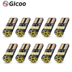 GICOO LED Highlight T10 Small <b>Bulbs</b> 4014-15SMD Canbus Car Signal LED Lights Auto Reading Dome Lamp - Product Image 1