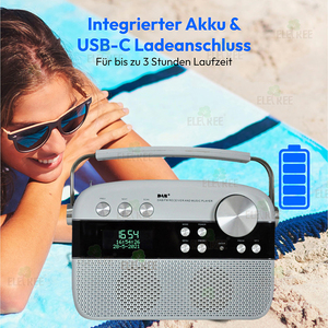 Rose Portable <span class=keywords><strong>Dab</strong></span> Plus Fm Réveil Home Haut-Parleur Rétro Portable <span class=keywords><strong>Dab</strong></span> <span class=keywords><strong>Radio</strong></span> Avec Fonction Usb & Fm & Bt - Product Image 5