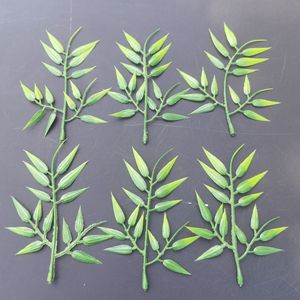 Wen Hope - Hojas de Bambú Artificiales, Decoración de Pared Verde, Planta Colgante, Accesorio Acuático - Product Image 1