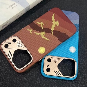เคสโทรศัพท์แม่เหล็กเนื้อคาร์บอนไฟเบอร์สุดหรูสำหรับ iPhone 17 14 15 16 Pro Max พร้อมกรอบรูปโลหะ ป้องกันแรงกระแทก ฝาหลังแข็ง - Product Image 5