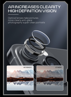 Protecteur d'objectif d'appareil photo pour téléphone Heybingo en verre trempé, résistant aux rayures, couverture intégrale, film Eagle Eye compatible avec 16 Pro