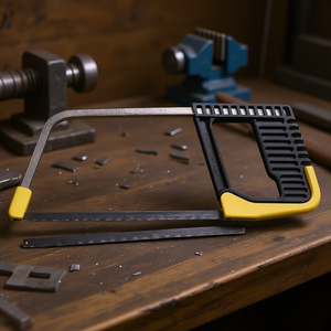 Sierra de arco con marco metálico de 12 pulgadas y hoja ajustable para cortar metal - Product Image 3