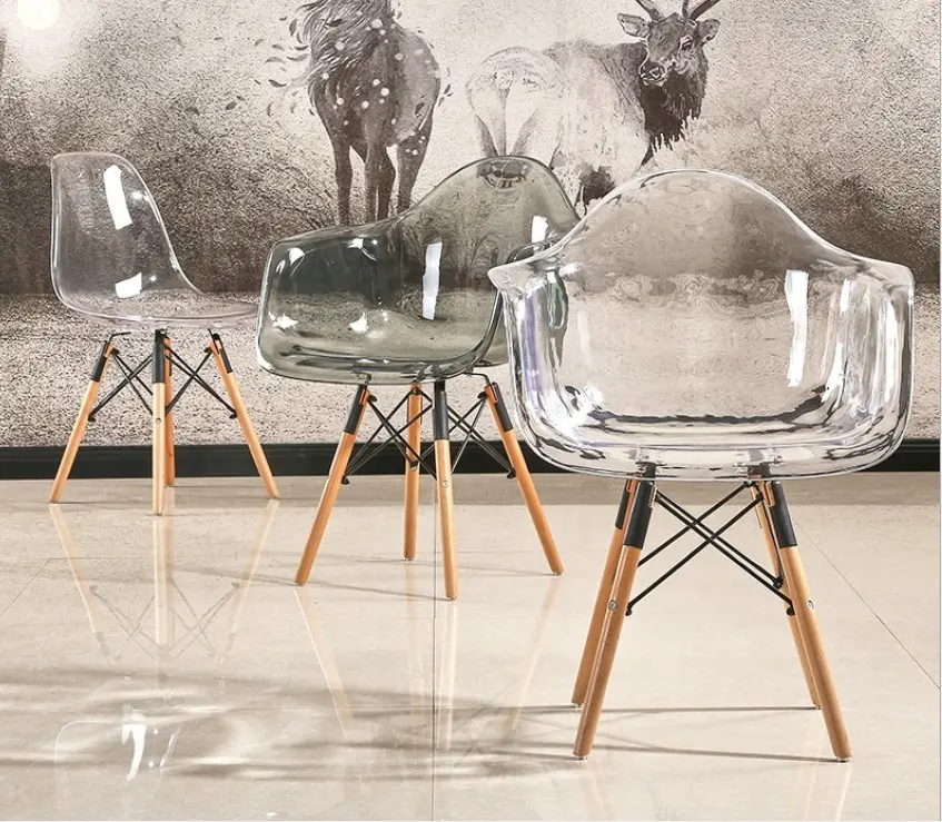 Kilosit sedia classica in plastica acrilica trasparente dal design moderno italiano
