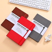 Carnet de notes A5 en cuir à pois avec reliure à anneaux, couverture en PP, reliure cousue, impression de livres - Vente en gros