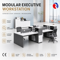 Bureau commercial moderne en bois avec tiroirs et structure métallique pour poste de travail en immeuble de bureaux – Vente en gros