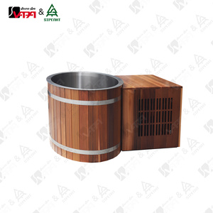 Vapasauna Direct Manufacturer Solid Red Cedar Cold Plunge Bathtub for Recovery-Commercial Gym Use - Product Image 4