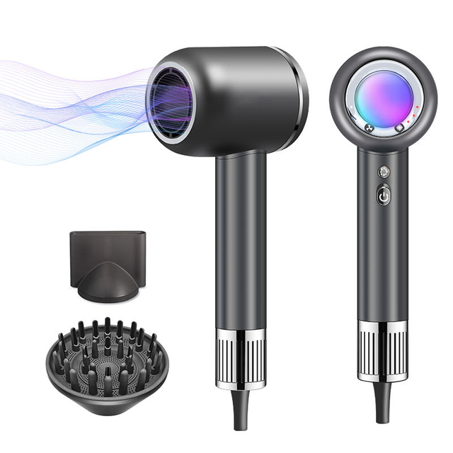 Factory Wholesale Ionic Hair Dryer 2000W 110000RPM BLDC Motor 3 Speed 3 Heat Cool Shot 6 LED Light Salon Household Hair Dryer