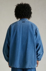<span class=keywords><strong>Fear</strong></span> of Good 2024 gran oferta nuevo modelo Vintage Chic chaqueta de mezclilla personalizada de alta calidad de lavado de mezclilla Vintage chaqueta de mezclilla para hombres - Product Image 3