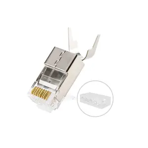 Network FTP cat 8 pin conector Shielded 8P8C RJ45 Cat8 Connector Modular Plug