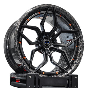 Rines Cóncavos Personalizados RCSR de Fibra de Carbono Forjado de <span class=keywords><strong>2</strong></span> Piezas 5x120 5x114.3 5x120 para Automóviles de Pasajeros 35mm/30mm 17 18 19 20 <span class=keywords><strong>21</strong></span> - Product Image 5