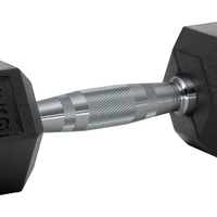 Haltère durable de 65 lb pour la musculation en salle de sport, entraînement de force, design hexagonal solide, prise confortable
