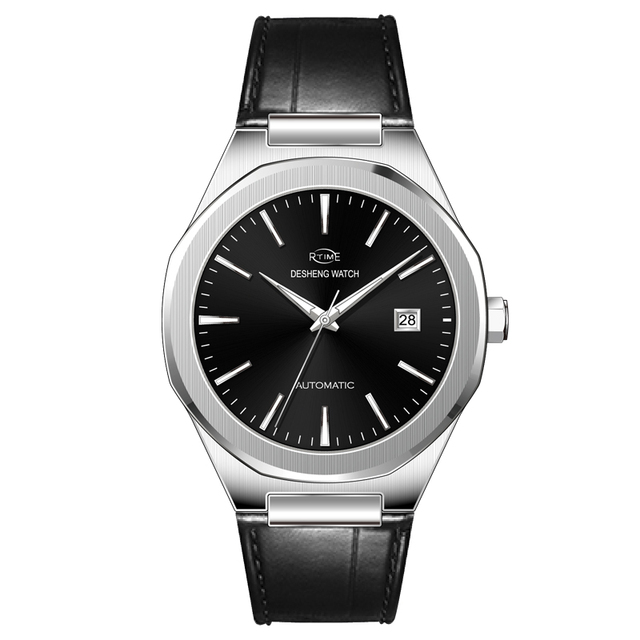 Private Your Own Logo Japanese Simple Thin Design Stainless Steel Watch Men Wrist Mechanical Movement