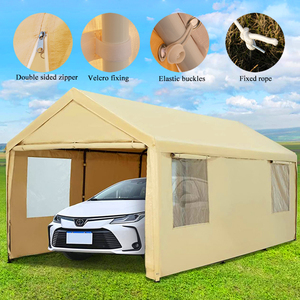 Tente <span class=keywords><strong>de</strong></span> fête en plein air 10 'x 20', Carport robuste en métal toutes saisons, abri <span class=keywords><strong>de</strong></span> bateau, auvent <span class=keywords><strong>de</strong></span> voiture, hangar <span class=keywords><strong>de</strong></span> Garages - Product Image 2