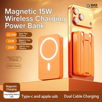 Cargador Inalámbrico Portátil Ultrafino Mini Slim de 15W/20W Tipo-C Li-Polymer 5000mAh, Venta al Por Mayor de Fábrica, Logotipo Personalizado, OEM