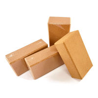Brique de yoga en liège naturel recyclé écologique à faible MOQ, bloc de yoga en bois durable antidérapant haute densité, accessoire