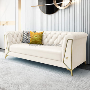 Sofá de madera personalizable con diseño de capa, sillón de 2 a 3 plazas - Product Image 1