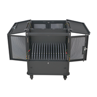 Chariot de recharge portable 30 ports, type C USB AC, pour téléphones et ordinateurs portables, avec verrouillage, pour équipement éducatif