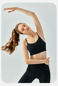 Summer <strong>Backless</strong> Women <strong>White</strong> Sports Bra Gym Activewear Twist Front Crop <strong>Top</strong> Fitness Thin Strap Sports Bra - Product Image 6