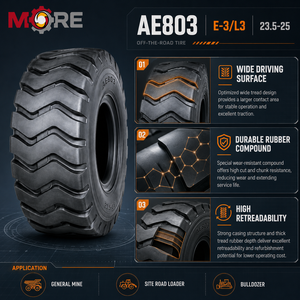 ยางรถตักหนักสำหรับงานหนัก ขนาด 23.5-25 รุ่น AE803 ลาย E3/L3 20PR สำหรับงานเหมืองและก่อสร้าง - Product Image 2