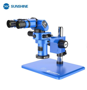 Sunshine R360 Pro <span class=keywords><strong>Trinocular</strong></span> Microscopio estéreo de alta definición Herramienta de reparación de teléfonos Lente arriba y abajo/Ocular Rotación izquierda y derecha - Product Image 1