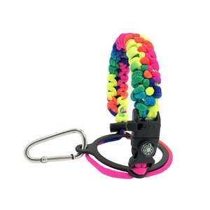 Extérieur 550 paracord poignée bouteille d'eau et caoutchouc 12 à 64 OZ flacon tasse poignée de corde à la main - Product Image 5