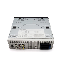 Reproductor de DVD FM para coche 1 Din con BT Panel frontal desmontable/fijo CD de coche VCD MP3 AM sintonizador con LCD a color