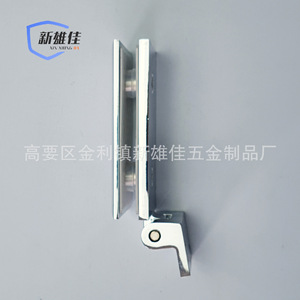 Nouvelle charnière de porte en verre courbé à angle droit en alliage de zinc Xiongjia, finition miroir 180 degrés, quincaillerie pour porte de douche de salle de bain - Product Image 4