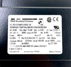 มอเตอร์เกียร์ CMP50LBKKYVRAK0HSB1 BSHF402 400V 3000RPM I1500 PLC มอเตอร์เกียร์ CMP50LBKKYVRAK0HSB1 BSHF402 400V 3000RPM I1500 PLC - Product Image 2