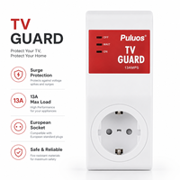 Protecteur de tension pour téléviseur Puluos, prise européenne avec protection contre les surtensions pour les appareils électroniques domestiques