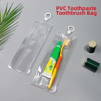Sac à fermeture éclair de marque Binkey, vente en gros, sac à fermeture éclair, sac en PVC Eva, sac à fermeture éclair personnalisé pour brosse à dents, emballage debout avec logo