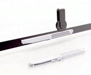 WEKIS Quincaillerie de porte coulissante à fermeture amortie en laiton et aluminium, personnalisable, style américain, robuste, design moderne, pour salon - Product Image 2