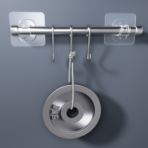 Support mural adhésif transparent personnalisé pour <span class=keywords><strong>tringle</strong></span> de <span class=keywords><strong>rideau</strong></span> de douche en plastique - Product Image 6