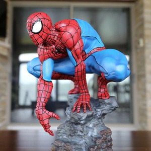 Cuộc sống ngoài trời Kích thước Spiderman công viên chủ đề nhựa trang trí món quà nghệ thuật siêu nhân phim hoạt hình điêu khắc sợi thủy tinh Spiderman tượng để bán - Product Image 2