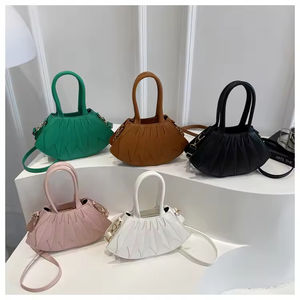 Bolso de Hombro Cruzado para Mujer, Diseño de Textura de Alta Gama, Estilo Retro Creativo, Patrón Sólido Versátil, Superventas - Product Image 1