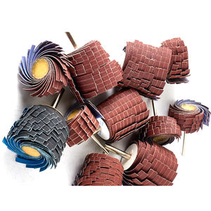 Roue à lamelles <span class=keywords><strong>de</strong></span> <span class=keywords><strong>ponçage</strong></span> à tige <span class=keywords><strong>de</strong></span> 3 mm/6 mm, oxyde d'aluminium, grain 60/80/120/240, roue à lamelles montée sur tige <span class=keywords><strong>pour</strong></span> <span class=keywords><strong>perceuse</strong></span> - Product Image 3