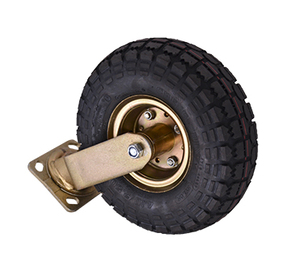 Factory Supply 8/10 Inch Regular <strong>Pneumatic</strong> Industrial <strong>Caster</strong> Wheel Rubber Plastic Material Ball Bearing Plate Mounting Rigid - Product Image 4