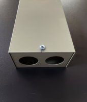Boîte à fusibles métallique JOHNN 1P/2P avec bornes et presse-étoupe, boîte de commande d'éclairage public