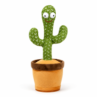 Jouet cactus dansant viral, jouet en peluche chantant, parlant et se contordonnant, jouet amusant pour enfants, ornement de décoration pour la maison