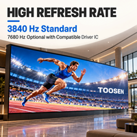 Écran LED flexible COB Ultra HD TOOSEN P0.93 P1.25 P1.875, mur vidéo LED pour décors de scène intérieurs et stands d'événements
